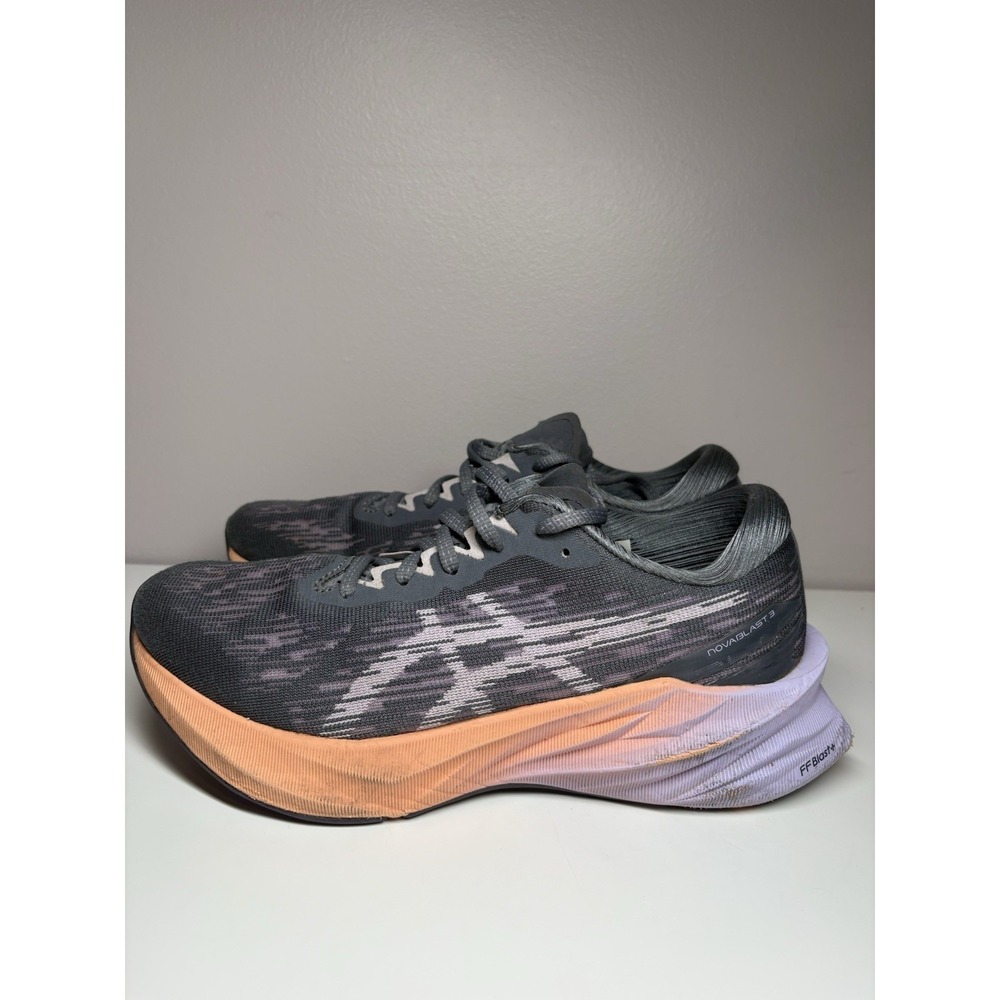 ASICS Women's NOVABLAST 3 Running Shoes Metropolis/Dusk Violet - Size 7.5 - Picture 2 of 11